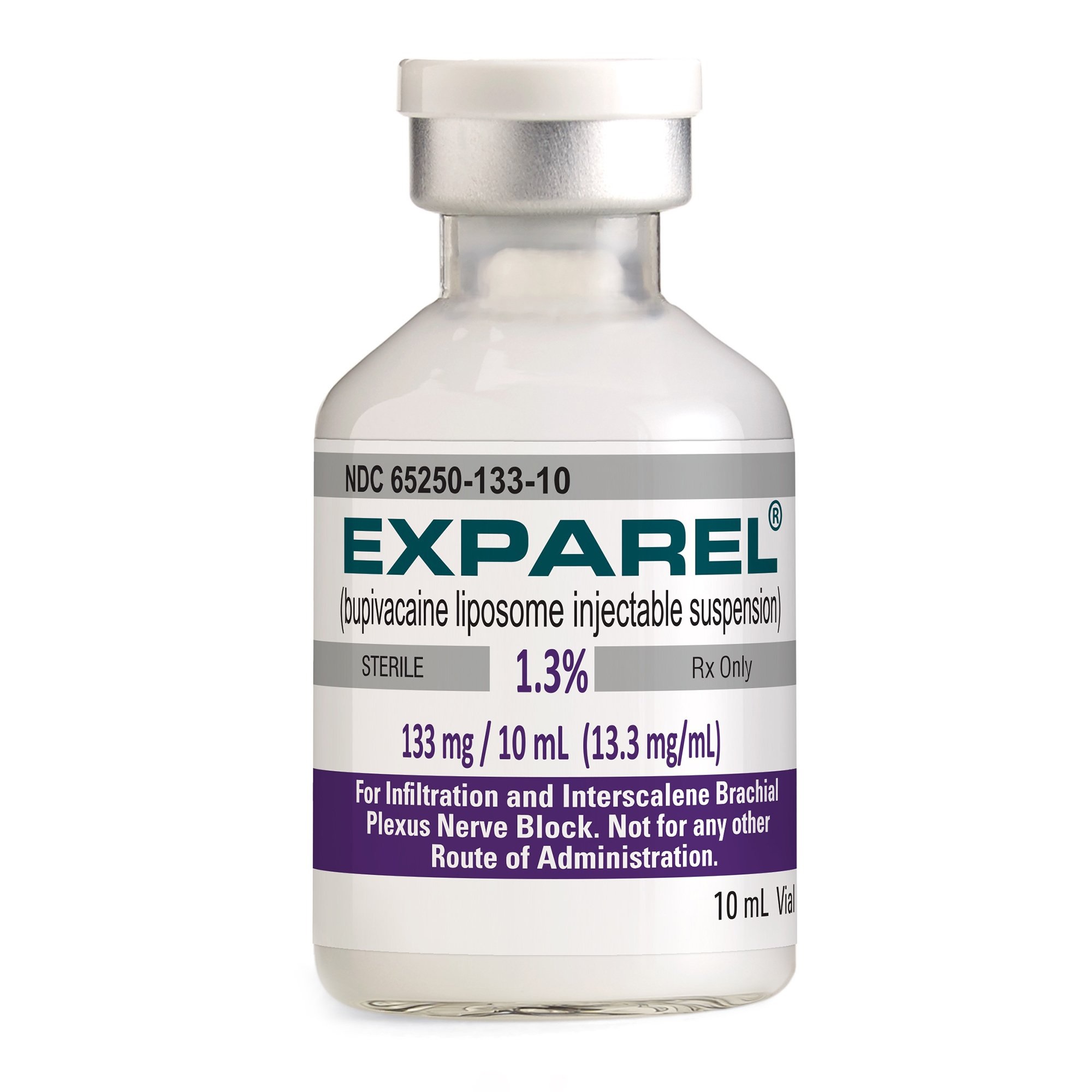 Exparel Injection 1.3% 133mg/vl Preservative Free Vial 10mL 10/Package